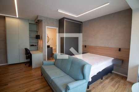 Sala / Quarto - Studio de kitnet/studio para alugar com 1 quarto, 31m² em Campo Belo, São Paulo