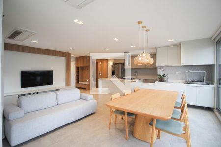 Sala de apartamento à venda com 3 quartos, 117m² em Indianópolis, São Paulo