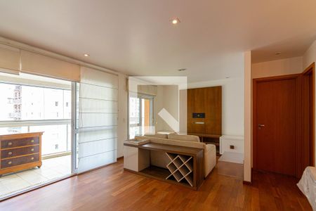 Sala de apartamento para alugar com 3 quartos, 129m² em Vila Olímpia, São Paulo