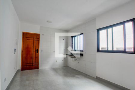 Sala/Cozinha de apartamento para alugar com 2 quartos, 52m² em Vila Tibiriçá, Santo André