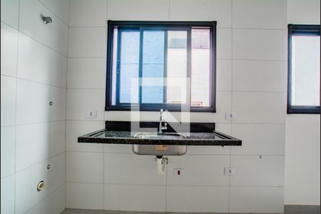 Sala/Cozinha de apartamento para alugar com 2 quartos, 52m² em Vila Tibiriçá, Santo André