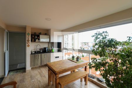 Varanda Gourmet de apartamento à venda com 3 quartos, 124m² em Jardim Sao Caetano, São Caetano do Sul