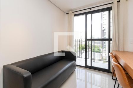 Sala/ Cozinha de apartamento para alugar com 1 quarto, 29m² em Campo Belo, São Paulo