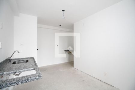 Sala e Cozinha de kitnet/studio à venda com 1 quarto, 34m² em Pinheiros, São Paulo