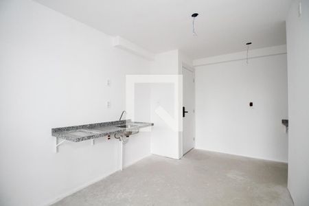 Sala e Cozinha de kitnet/studio à venda com 1 quarto, 34m² em Pinheiros, São Paulo