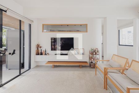Sala de TV de apartamento para alugar com 4 quartos, 249m² em Pinheiros, São Paulo