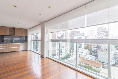 Varanda da Sala de apartamento para alugar com 3 quartos, 211m² em Vila Olímpia, São Paulo