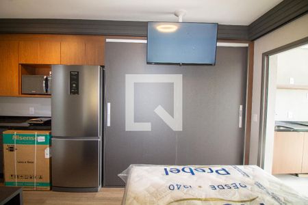 Sala / Quarto - Studio de kitnet/studio para alugar com 1 quarto, 32m² em Jardim das Acacias, São Paulo