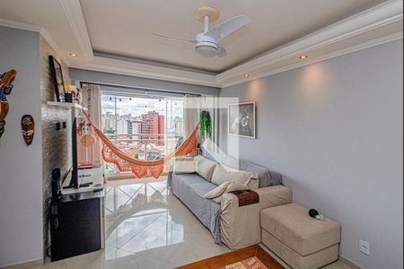 sala com sacada extendida_3 de apartamento à venda com 2 quartos, 59m² em Vila da Saúde, São Paulo