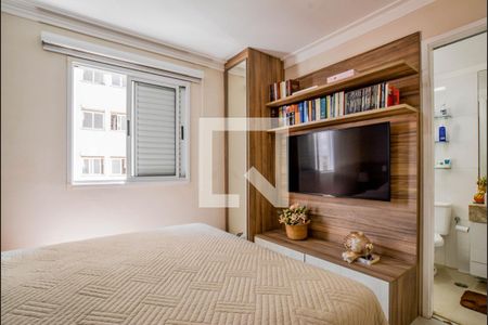 Quarto Suíte de apartamento à venda com 2 quartos, 56m² em Vila América, Santo André