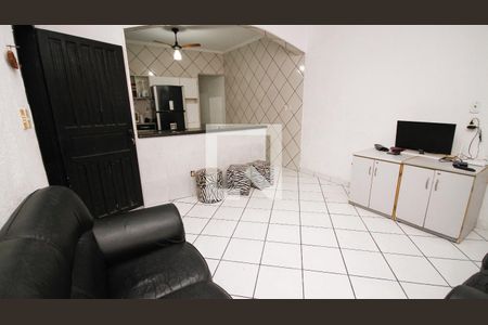 Sala de casa para alugar com 2 quartos, 166m² em Maracanã, Praia Grande