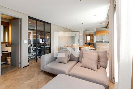 Sala de apartamento para alugar com 2 quartos, 89m² em Brooklin, São Paulo