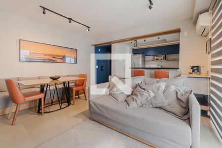 Sala de apartamento para alugar com 1 quarto, 60m² em Pinheiros, São Paulo