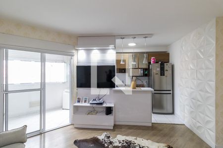 Sala/Cozinha/Área de Serviço  de apartamento à venda com 2 quartos, 52m² em Chácara Cruzeiro do Sul, São Paulo