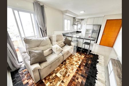 Sala/Cozinha de apartamento para alugar com 1 quarto, 40m² em Carandiru, São Paulo