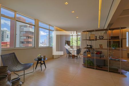 Sala de apartamento à venda com 3 quartos, 170m² em Serra, Belo Horizonte