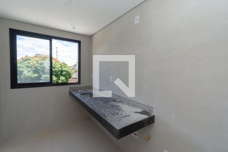 Cozinha de apartamento à venda com 2 quartos, 62m² em Riacho das Pedras, Contagem