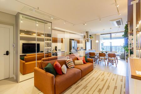 Sala/Cozinha de apartamento à venda com 2 quartos, 105m² em Jardim das Acacias, São Paulo