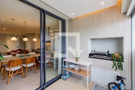 Varanda da Sala de apartamento à venda com 2 quartos, 105m² em Jardim das Acacias, São Paulo