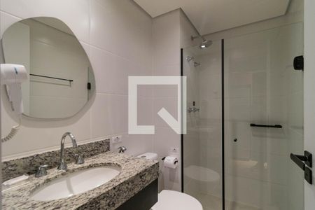 Banheiro de kitnet/studio à venda com 1 quarto, 25m² em Perdizes, São Paulo