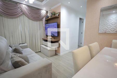 Sala de apartamento à venda com 2 quartos, 45m² em Jardim Utinga, Santo André