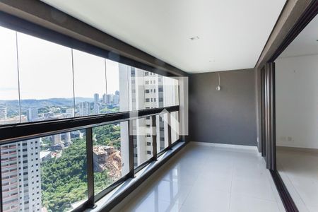 Varanda da Sala de apartamento à venda com 4 quartos, 166m² em Vila da Serra, Nova Lima