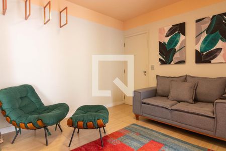 Sala de apartamento à venda com 1 quarto, 40m² em Indianópolis, São Paulo
