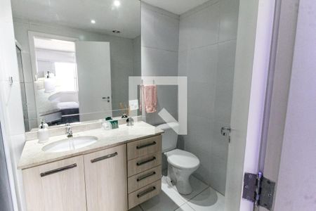 Banheiro da Suíte de apartamento à venda com 1 quarto, 50m² em Vila Andrade, São Paulo