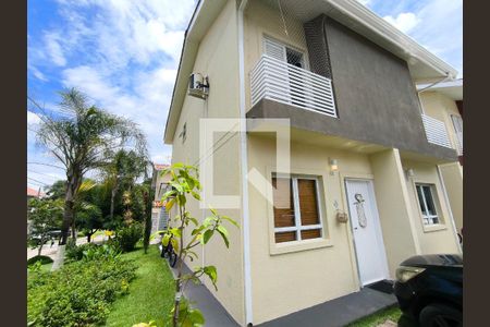 Fachada de casa de condomínio à venda com 2 quartos, 79m² em Vila Maringa, Jundiaí