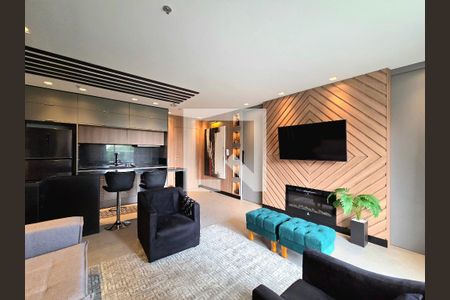 Sala de apartamento para alugar com 1 quarto, 60m² em Vila Olímpia, São Paulo