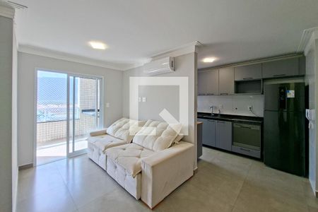 Sala de apartamento para alugar com 1 quarto, 50m² em Real, Praia Grande