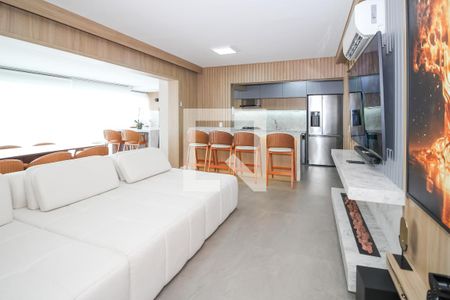 Sala de apartamento à venda com 3 quartos, 127m² em Vila Anastácio, São Paulo