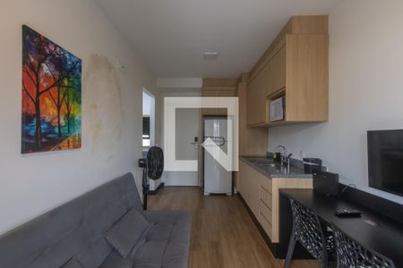 Sala de apartamento para alugar com 1 quarto, 28m² em Indianópolis, São Paulo