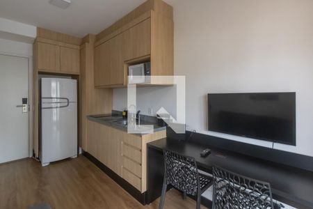 Sala de apartamento para alugar com 1 quarto, 28m² em Indianópolis, São Paulo