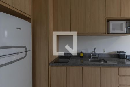 Cozinha de apartamento para alugar com 1 quarto, 28m² em Indianópolis, São Paulo