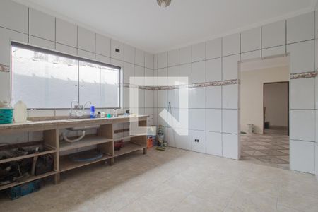 Cozinha de casa para alugar com 1 quarto, 65m² em Jardim Itapeva, Mauá