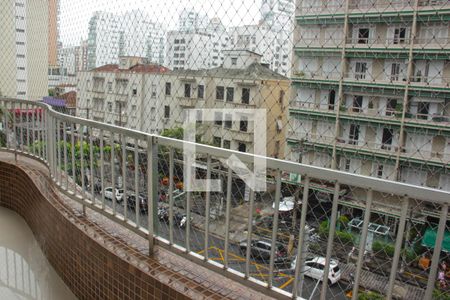 Varanda da Sala de apartamento para alugar com 3 quartos, 150m² em Boqueirão, Santos