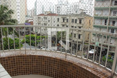 Varanda da Sala de apartamento para alugar com 3 quartos, 150m² em Boqueirão, Santos