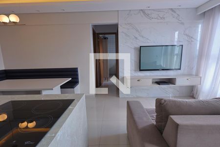 Sala de apartamento para alugar com 2 quartos, 65m² em Vila Rosa, Goiânia