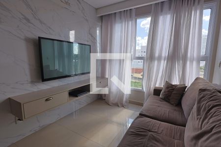 Sala de apartamento para alugar com 2 quartos, 65m² em Vila Rosa, Goiânia