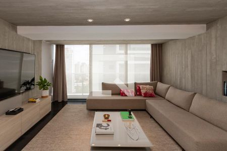 Sala de apartamento à venda com 1 quarto, 84m² em Cidade Monções, São Paulo