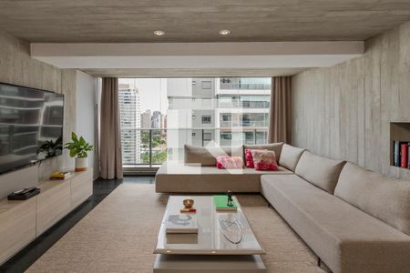 Sala de apartamento à venda com 1 quarto, 84m² em Cidade Monções, São Paulo