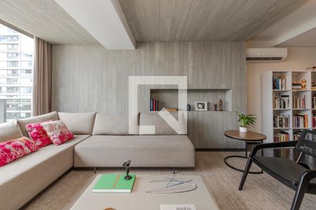 Sala de apartamento à venda com 1 quarto, 84m² em Cidade Monções, São Paulo