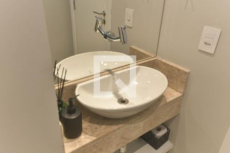 Lavabo de apartamento à venda com 1 quarto, 57m² em Brooklin, São Paulo