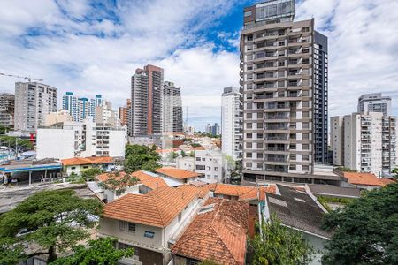 Sala/Cozinha - Vista de apartamento para alugar com 1 quarto, 36m² em Pompeia, São Paulo