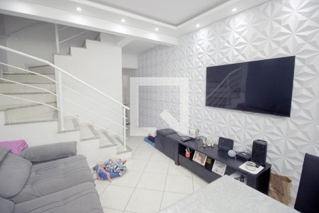 Sala de casa à venda com 3 quartos, 98m² em Jardim, Santo André