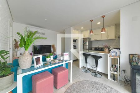 Sala de apartamento à venda com 1 quarto, 48m² em Campo Belo, São Paulo