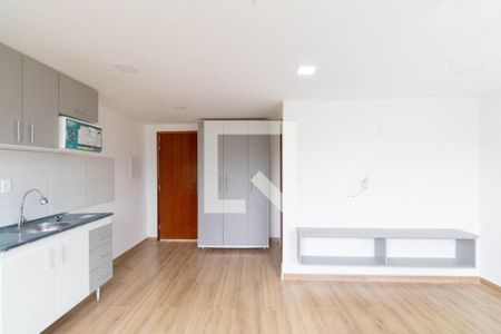 Sala/Cozinha de kitnet/studio para alugar com 1 quarto, 32m² em Campo Grande, Rio de Janeiro
