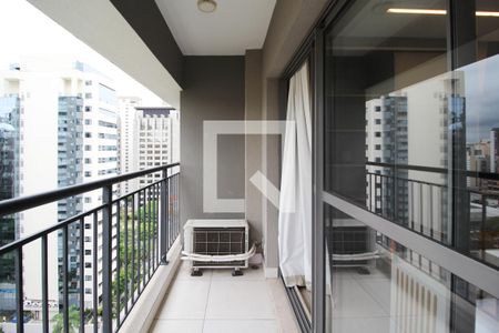 Varanda de kitnet/studio à venda com 1 quarto, 25m² em Indianópolis, São Paulo