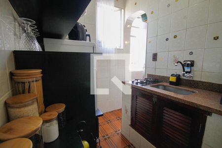 Cozinha de kitnet/studio para alugar com 1 quarto, 26m² em Boqueirão, Praia Grande